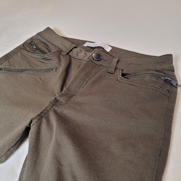 ZARA Basic Mid-Rise Denim Stretch Pants - Picture 5 of 9